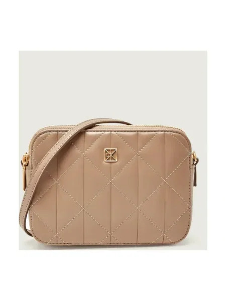 Geantă Calvin Klein Quilted Camera Bag bej