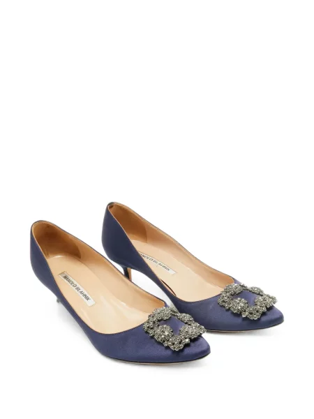 Pantofi cu toc Manolo Blahnik albastru