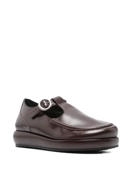 Loafers Nicole Saldaña με αγκράφα καφέ