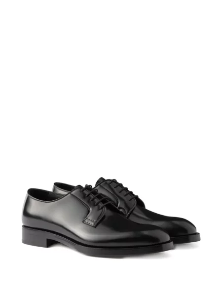 Pantofi Prada cu șireturi din piele negru