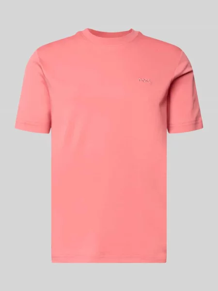 T-shirt z czystej bawełny o kroju regular fit model TE_INTERLOCK' Boss Orange