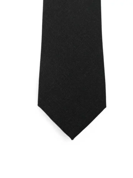 Cravată Canali de lână negru