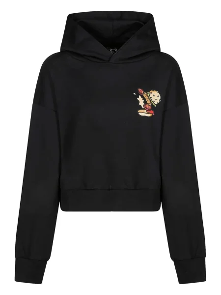 Majica s kapuljačom Inbetweeners s kapuljačom s printom crna