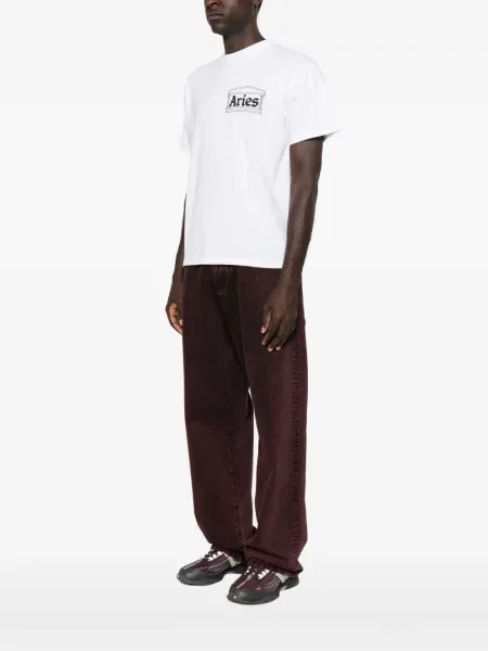 Tricou Aries cu imagine alb