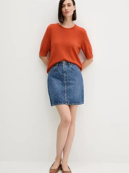 Джинсова спідниця Pepe Jeans mini пряма