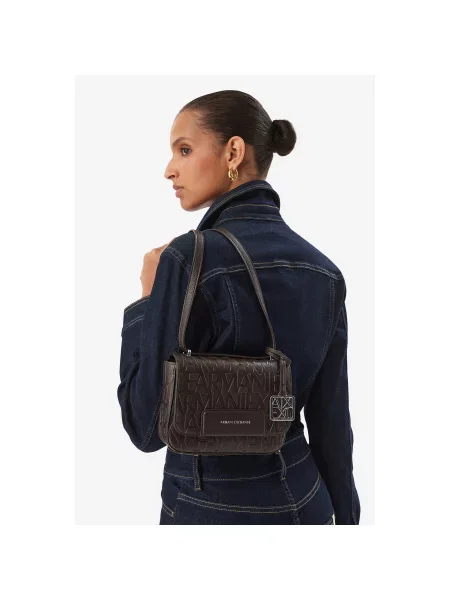 Kabelka Armani Exchange hnědá