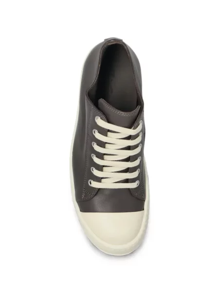 Sneakerși Rick Owens din piele maro