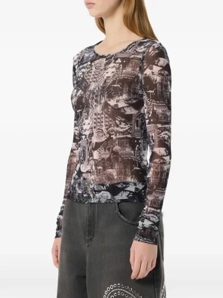 Tricou Blumarine din jerseu negru