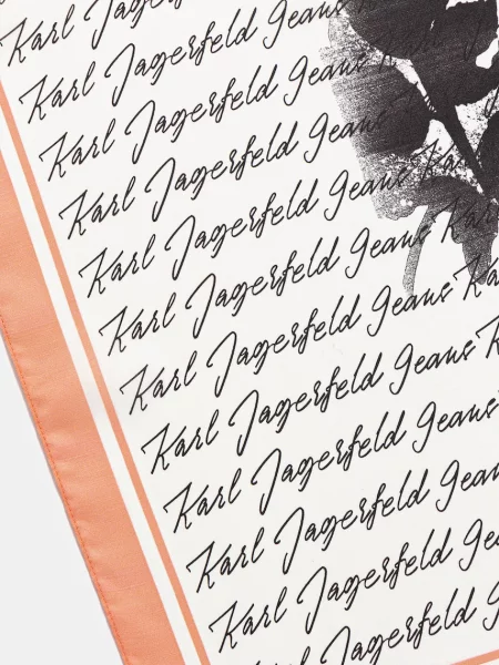 Fular Karl Lagerfeld Jeans alb