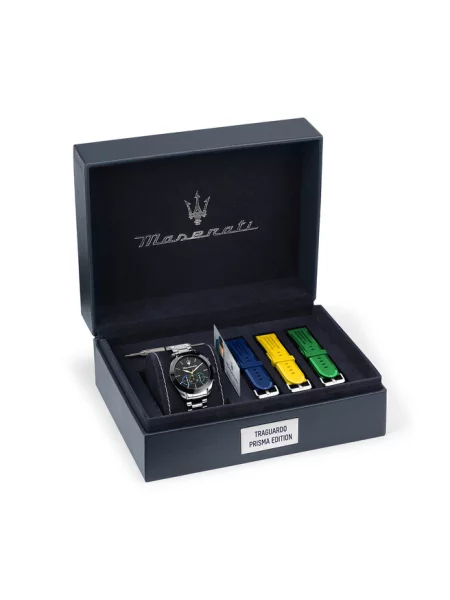 Maserati zegarek srebrny szary