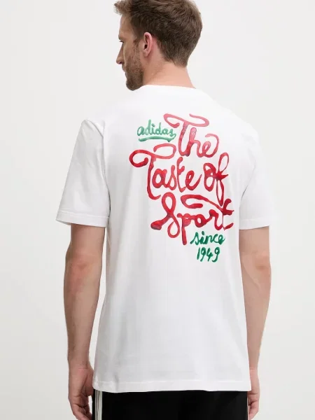 Тениска adidas Food Sauce Graphic Tee с принт бяло