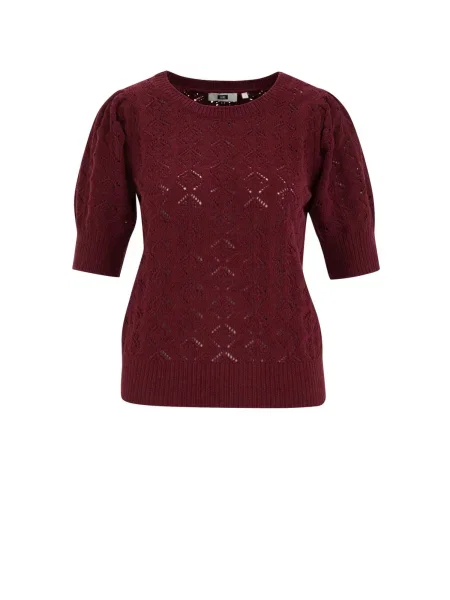 WE Fashion Pulover burgundy roșu