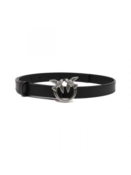 Pinko De piele curea LOVE BERRY H2 negru
