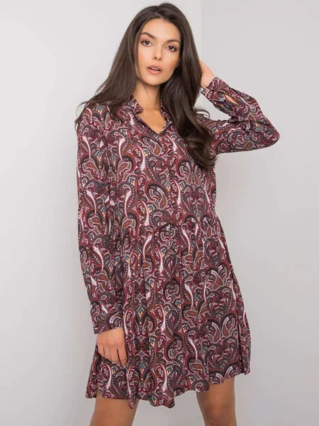 Rochie Fashionhunters de costum maro