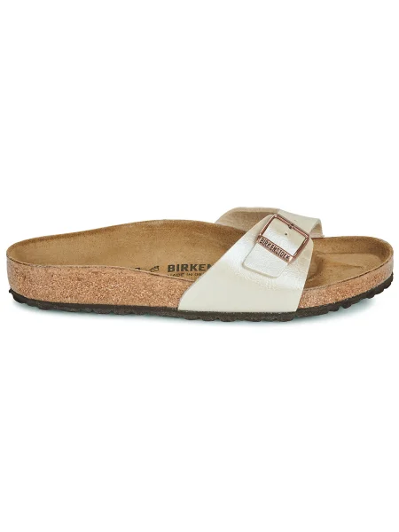 Félcipő Birkenstock gyöngyökkel fehér