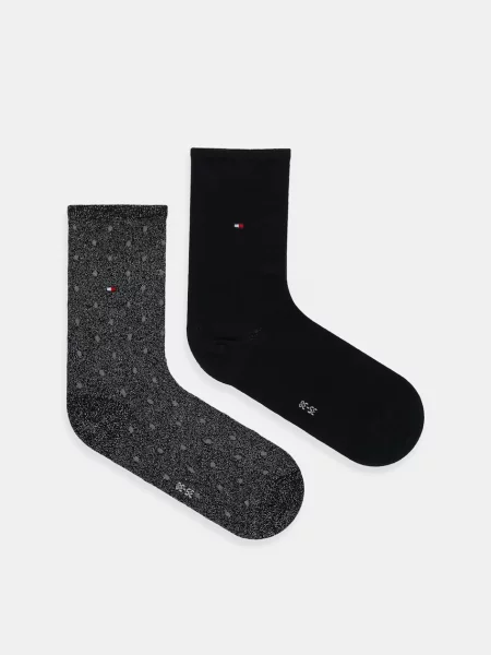 Чорапи Tommy Hilfiger 2 чифта черно
