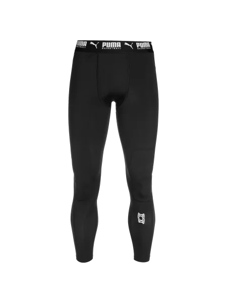 PUMA Športne hlače Hoops Team črna bela