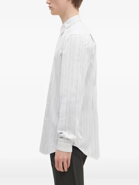 Cămașă Paul Smith cu dungi lungă alb