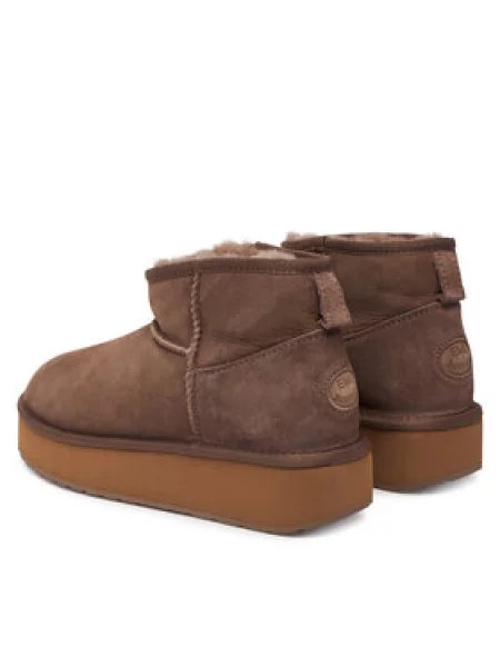 Čizme za snijeg od brušene kože Emu Australia Stinger Micro Flatform bež