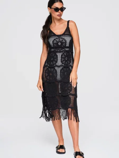 Rochie midi Ombre