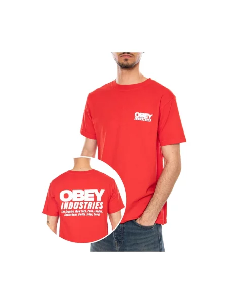 Koszulka Obey czerwona