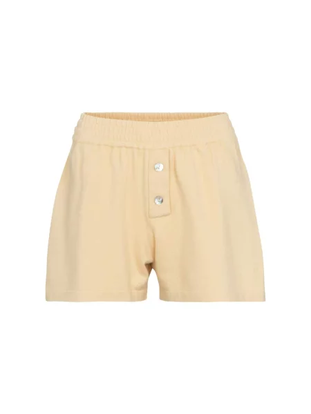 Pantaloni scurți Live The Process din cașmir galben