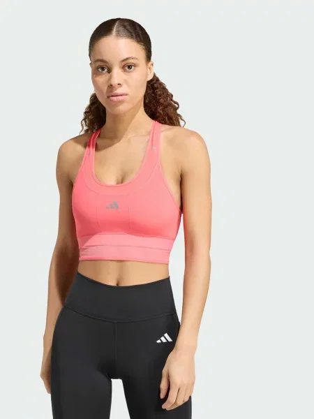 Спортивний топ adidas перероблений рожевий
