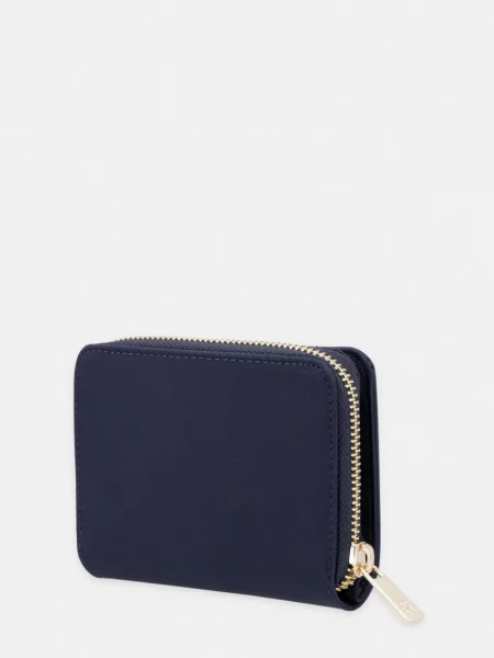 Portofel Tommy Hilfiger Th Icon Med Za W/Flap Bleumarin albastru