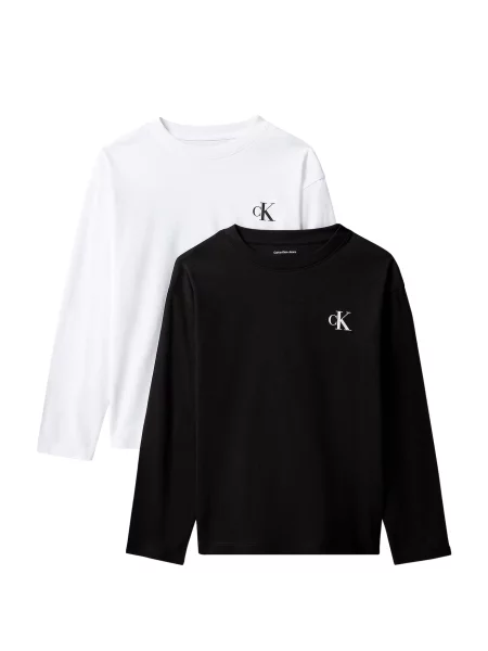 Calvin Klein Jeans Tricou negru alb