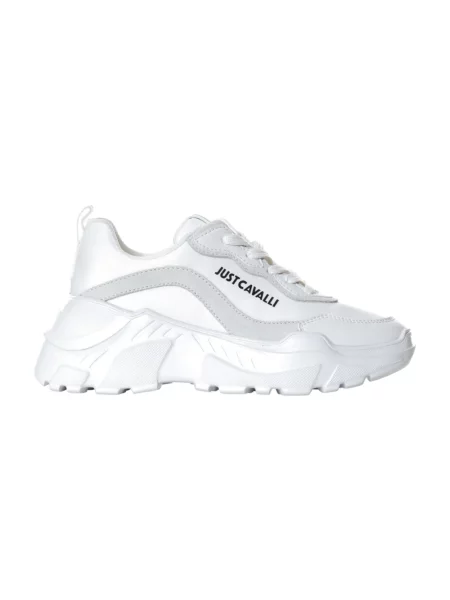 Sneakersy Just Cavalli skórzane białe