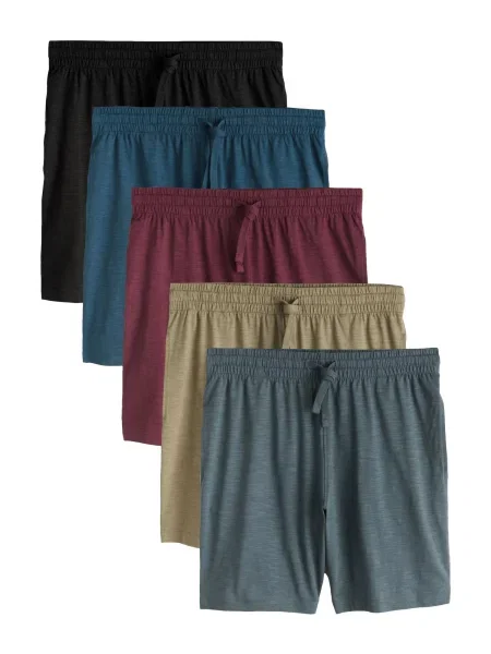 Next Pyžamové kalhoty šedobéžová / tmavě šedá / petrolejová / bordó černá