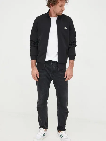 Lacoste bluza gładka czarny