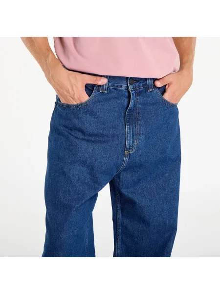 Панталони Carhartt WIP Brandon Pant Blue Stone Washed XS синьо