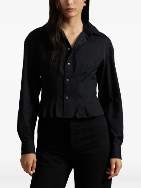 Spodnie Polo Ralph Lauren skórzane z nadrukiem z wzorem paisley czarne