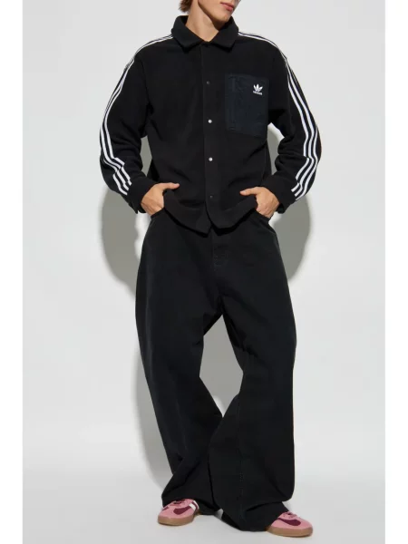 Sneakersy Adidas Campus ocieplane o krotszym kroju polarowe czarne