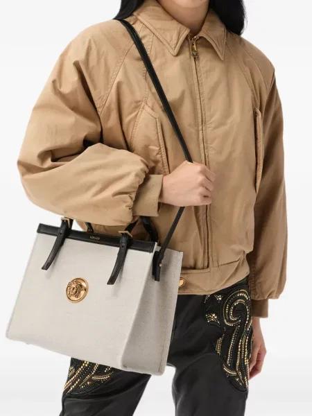 Geantă shopper Versace din canvas