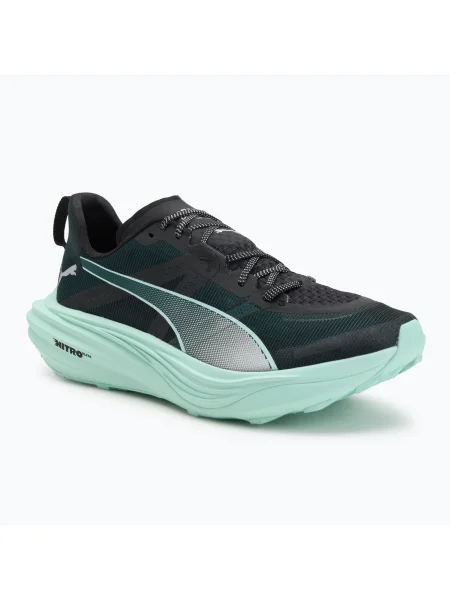 Кросівки для бігу PUMA Deviate Nitro Elite Trail green terrain / mint melt зелені