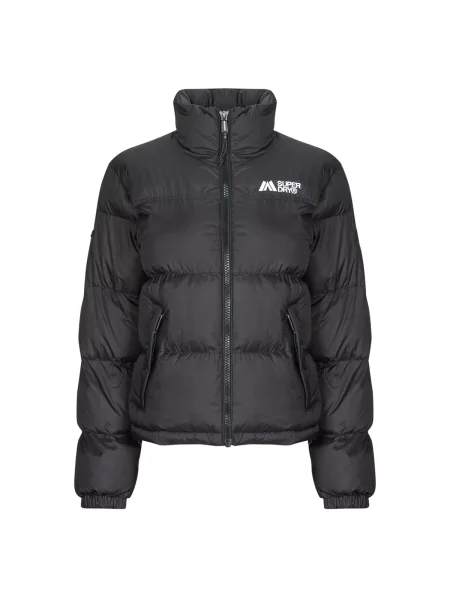 Puhovka Superdry s kapuco črna