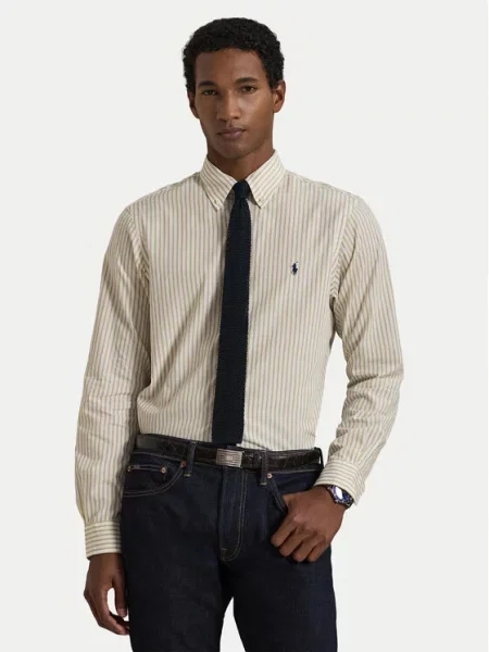 POLO RALPH LAUREN Cămașă | Custom fit bej