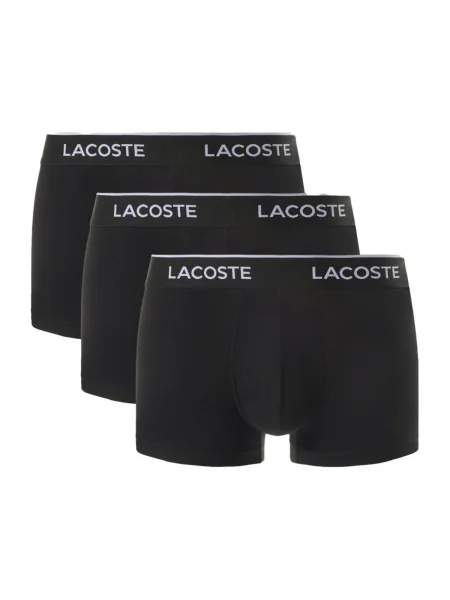 Pánske boxerky Lacoste 3 páry black čierna