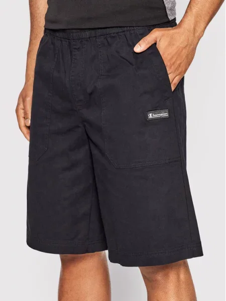 Kratke hlače iz tkanine Champion črna