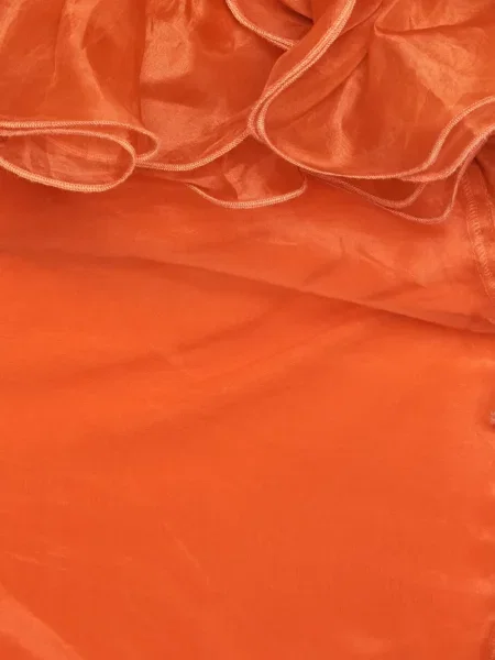Top Illesteva din organza portocaliu