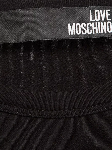Μπλούζα Love Moschino με κέντημα μαύρο