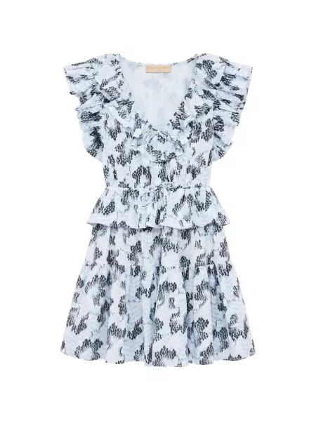 Rochie mini Ulla Johnson cu volane albastru