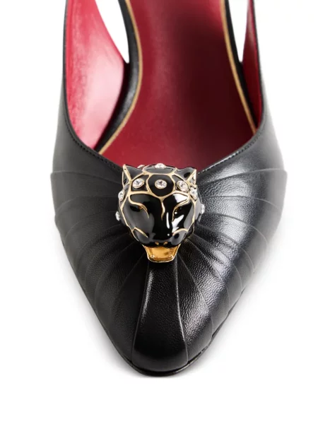 Pantofi cu toc Valentino Garavani plisate negru