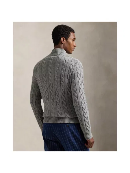 Dzianinowa bluza Polo Ralph Lauren szara