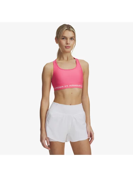 Stanik Under Armour Crossback Mid Bra Pink M różowy