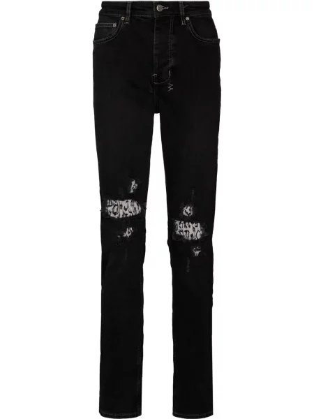 Blugi Ksubi zdrențuiți cu model leopard
