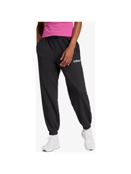 Spodnie długie adidas Essentials Linear French Terry Cuffed XXS czarne