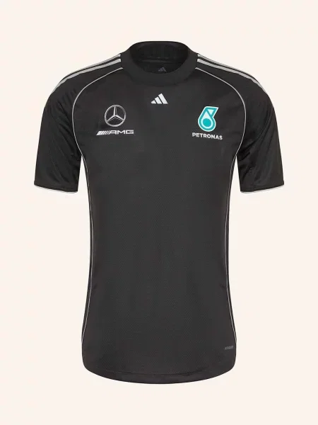 Adidas Tričko Mercedes Amg Petronas Formula One Team Mechanics černá